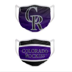 Colorado Rockies FOCO Adult Printed Face Covering 2-Pack